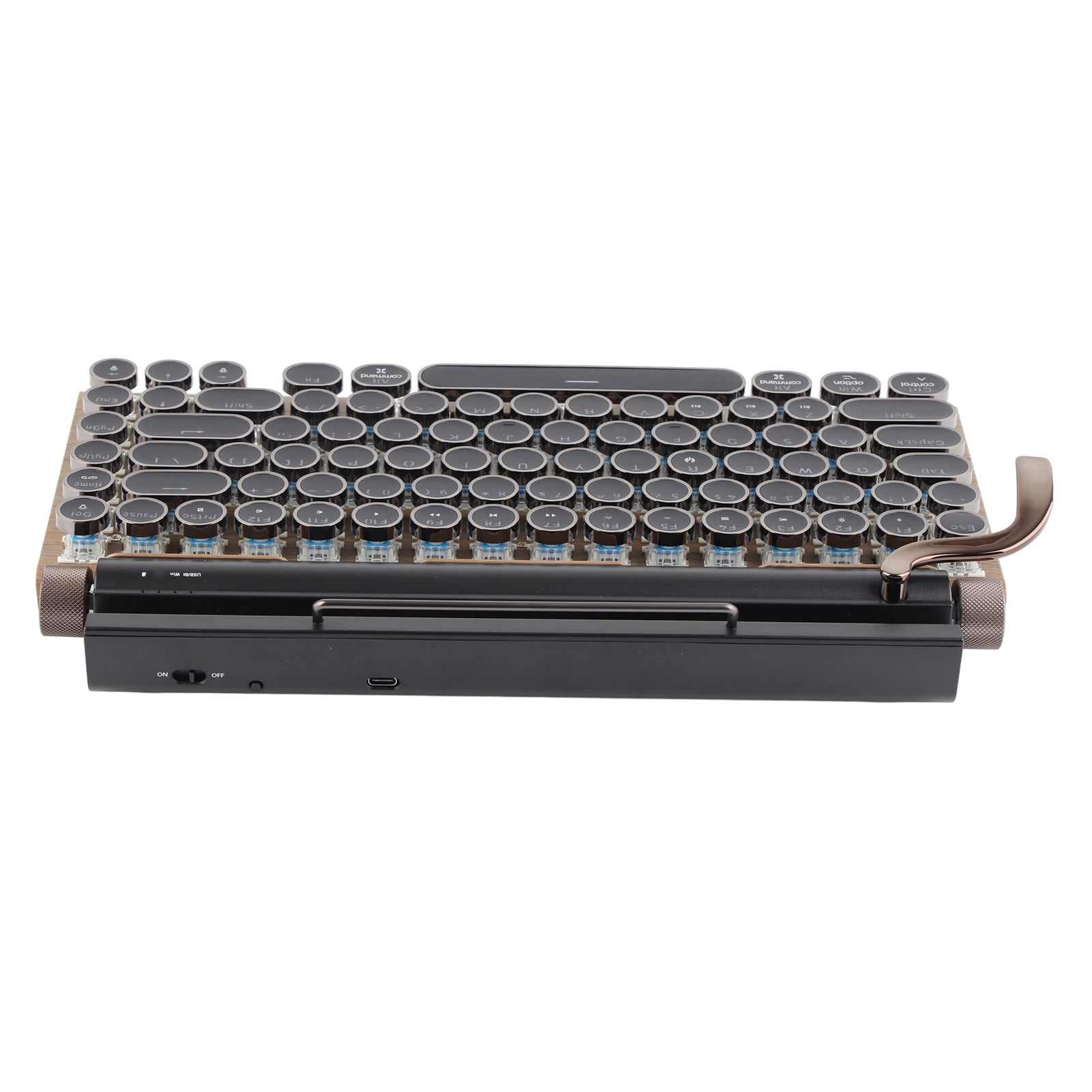 Mechanical Keyboard, Adjustable Brightness 2000mA Battery 83 Keys Keyboard  for Office for Home for School