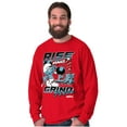 thumbnail image 4 of The Smurfs Kanji Rise and Grind Men Big & Tall Long Sleeve Tee Brisco Brands 3X, 4 of 5