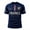 Dark Blue, variant on Mens Soccer Shirt France Raglan Tops Short Sleeve Fashion T Shirt Graphic Basic Tees Summer Crew Neck Team for Football Top Fan Casual Tops TeeL
