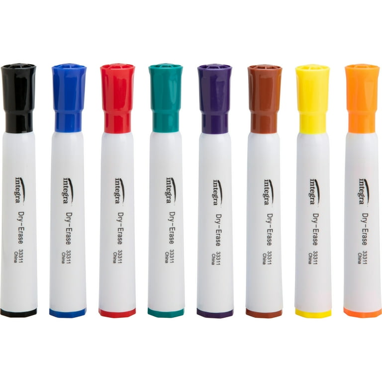 Integra Chisel Point Dry-erase Markers - Chisel Marker Point Style - Assorted - 1 / Set Integra Chisel Point Dry-erase Markers - Chisel Marker Point Style - Assorted - 1 / Set