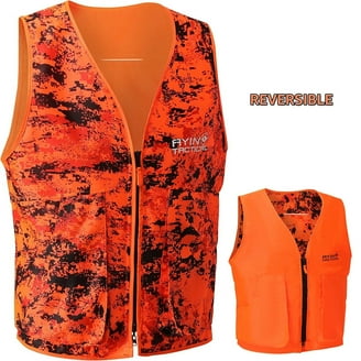 Ayin Reversible Hunting Safety Vest, Orange/Digital Camo Outdoor
