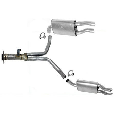 Dual Muffler Rear Y Pipe System Kit 1986-1990 for Corvette 5.7L Made in USA