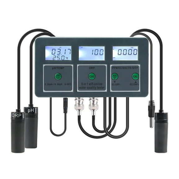 Tuya WiFi 8 In 1 Water Quality Tester Measuring Analyzer DIY Water Quality Detector Water Monitor