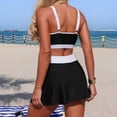 thumbnail image 4 of Wdgfv Women's Tankini Swimsuits Tummy Control Two Piece Bathing Suit Modest Swim Skirt Color Block Swim Suits 2026, 4 of 5