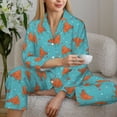 thumbnail image 6 of Sikiie Funny Chicken Women's Long-Sleeve Shirt and Full-Length Bottom Pajama Set (s-xxl)-X-Large, 6 of 7