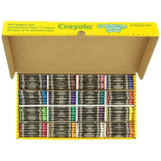 Crayola Construction Paper Crayons, Classpack 400Count, School and