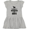 thumbnail image 3 of Inktastic Easily Distracted by Goats Girls Toddler Dress, 3 of 5