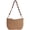 Khaki, variant on BadPiggies Straw Handbags for Women, Chain Underarm Shoulder Bag Classic Summer Beach Purses Tote Handbags (White)