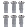 thumbnail image 2 of 6x viros de cuerda de puente de guitarra eléctrica a través de viros de montaje de cuerpo cromadas Cromo Yuyangstore Férrulas de cadena, 2 of 8