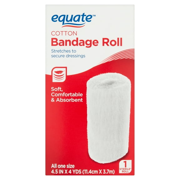 Equate Cotton Bandage Roll, 4.5 in x 4 yds