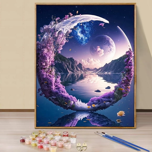 JYLMOOD Paint by Numbers for Adults Kits, DIY Easy Painting by Numbers for Gift Home Wall Decoration 16x20in?without Frame)