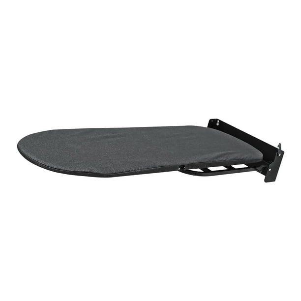 Tabla de planchar de pared con almohadilla resistente al calor, portátil y estable. Negro