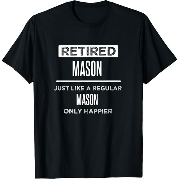 Playful Comfort Tee - Retired Mason Stone Worker Funny Saying Retirement T-Shirt