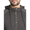 thumbnail image 5 of Wrangler Workwear Men's and Big Men's Sweater Fleece Mock Neck Hoodie, Size S-3XL, 5 of 12