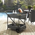 thumbnail image 4 of Modway Sojourn Rattan Patio Bar Cart in Chocolate, 4 of 4