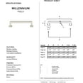 thumbnail image 2 of Alno A950-35-SN Millennium 3-1/2" Cabinet Pull Satin Nickel, 2 of 2