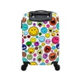 thumbnail image 3 of ATM Luggage Kids Smiley World Celebration White Carry On Rolling 22", 3 of 4