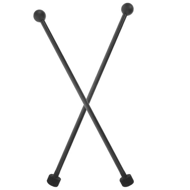 Marimba Mallet Stainless Steel Felt Practical Double-End For Music Practice Performance 39.00X2.50X2.50cm 2Pcs