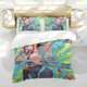 thumbnail image 5 of Hombre Sierra Conjunto de sábanas temático, trío de piezas, cómodo y amigable con la piel, diseño único, regalo de decoración para el hogar para familiares, amigos y fans, 90 cm * 190 cm, 5 of 6