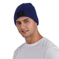 thumbnail image 5 of ZICANCN Basketball Ball Silhouette Knit Beanie Hat, Winter Cap Soft Warm Classic Hats for Men Women, Navy Blue, 5 of 8