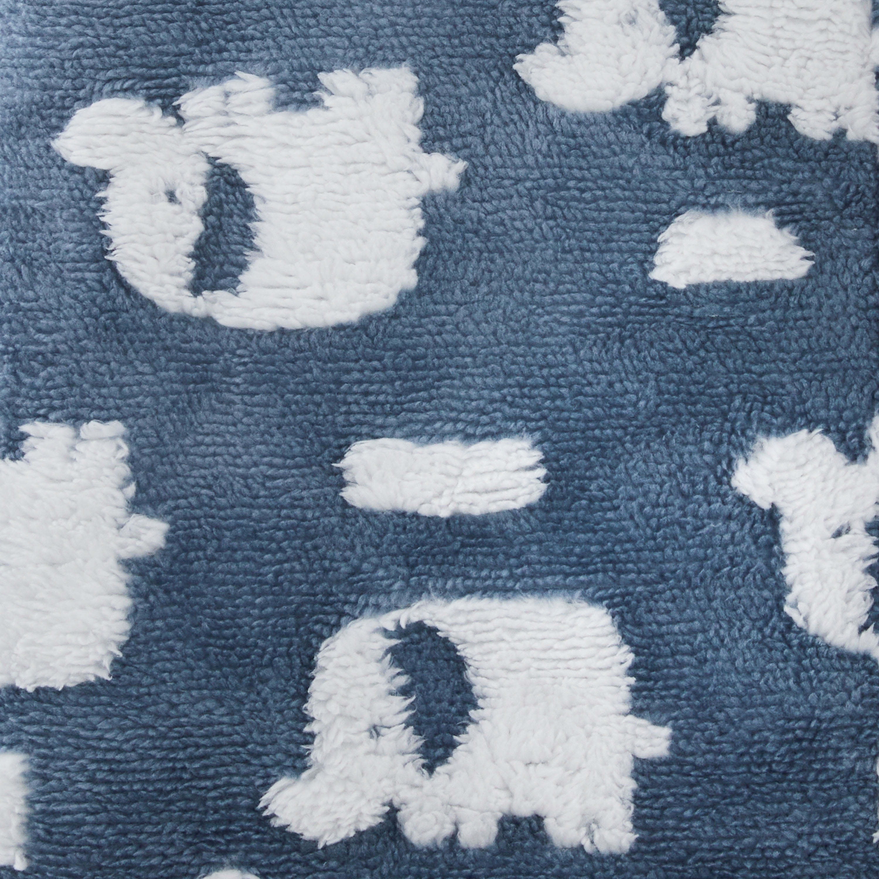 Parent's Choice Blue Texture Elephant Blanket for Infant Boys and Girls, 30" x 40"