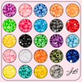 thumbnail image 2 of John Bead 600pcs 9mm Assorted Colors Plastic Crow Beads for DIY Crafts Bracelets Necklaces Jewelry Making Bead Box, 2 of 4