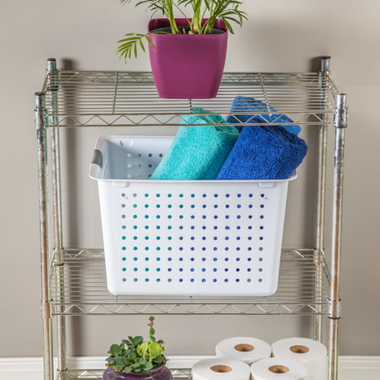 Sterilite 12-Pack Deep Nesting Storage Baskets, Clear photo 8