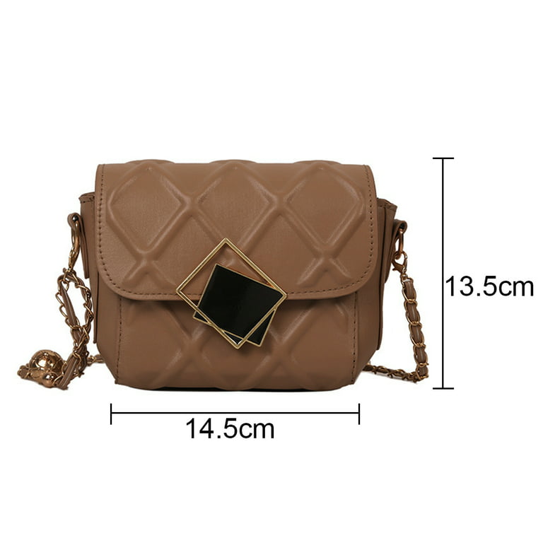 Crossbody Bags for Women Small Handbags PU Leather Shoulder Bag Ladies  Purse Evening Bag Quilted Satchels with Chain Strap
