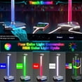 thumbnail image 2 of JJEAN-RGB Headphone Stand with 2 USB Ports & Extension Cord, Gaming Headset Holder for Desktop, PC Gaming Accessories, Gifts for Teen Boys, Men, Boyfriend, Gaming Setup Organizer, 2 of 2
