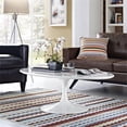 thumbnail image 3 of Allora Table Basse Ovale de 48 Pouces en Blanc, 3 of 5