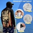 thumbnail image 4 of SEANATIVE Fishing Shirts for Men Hooded Sun Protection Rash Guard Long Sleeve Athletic Hoodie with Face Mask, for 4th of July Patriotic Party, 4XL, Vintage American Flag Wolf Black, 4 of 7