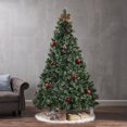 thumbnail image 3 of ACE-Holiday,7FT Pre-Lit Cashmere and Snow Bristle Mixed Christmas Tree with 75 Pine Cones,900 LED Lights(Clear),1233tips,Christmas Holiday Decorations for Home,Offices,Schools,Shops,Parties(Green), 3 of 8