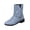Sky Blue, variant on Khaki Womens Casual Canvas Ankle Boots Fall Winter Chunky Heel Thick Sole Comfortable Booties