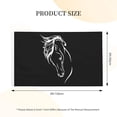 thumbnail image 3 of Horse Head Banner With Metal Grommets Double Sided Printed Flag 3x5 Ft Garden Yard House Flags Greeting Banner Indoor Outdoor Party Home Decor, 3 of 8