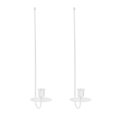 thumbnail image 2 of Dserhfy 2 Pcs Metal Candle Holder Wall Decor Candle Sconce Holder Modern Wall Mount Tapered Candles Holders for Fireplace Living Room Farmhouse, 2 of 8
