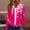 Hot Pink#02, variant on Yteetum Women's Floral Print Full-Zip Cardigan Hoodies Jacket Fall Lightweight Long Sleeve Hoodie Sweatshirts Ladies Casual Comfy Loose Long Sleeve Hoodies Streetwear Fashion Coat with Pockets
