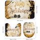 thumbnail image 3 of Juego de 4 cortinas de ducha con temática de Halloween, con alfombra antideslizante, tapa de inodoro y alfombrilla de baño, cortina de ducha de poliéster impermeable con 12 ganchos, cortina de baño, 3 of 5