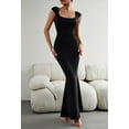 thumbnail image 5 of Women's Sexy Sleeveless Long Dress, Square Neck Dress Casual Solid Bodycon Dress Club Party Evening Mermaid Dress, 5 of 10