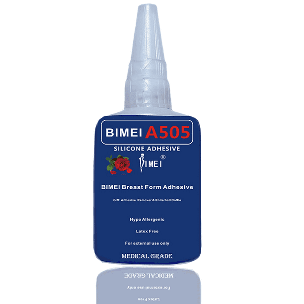 BIMEI Breast Form Adhesive Prosthetic Medical Adhesive Glue Set,Strength to Go Braless Silicone
