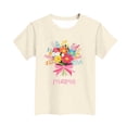 thumbnail image 4 of Zpanxa T-Shirts pour Tout-Petites Fille Imprimé Fête des Mères Col Rond Manches Courtes Haut Polyester Spandex 9-10 Ans, 4 of 5