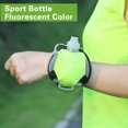 thumbnail image 2 of CSChome Nighttime Visibility Water Bottle Adjustable Wrist Running Water Bottle Fluorescent Color Safe Nighttime Running Silicone Seal Sport Bottle 200ML, 2 of 7