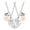 Silver, variant on Yucurem 2PCS Mother Daughter Heart Matching Pendant Necklace Set for Mom Daughter Gifts, Cute Jewelry Accessories for Birthday Anniversary Mother's Day