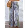 thumbnail image 3 of ABPHQTO Pantalones anchos de mujer con estampado mixto Paisley azul, 3 of 5