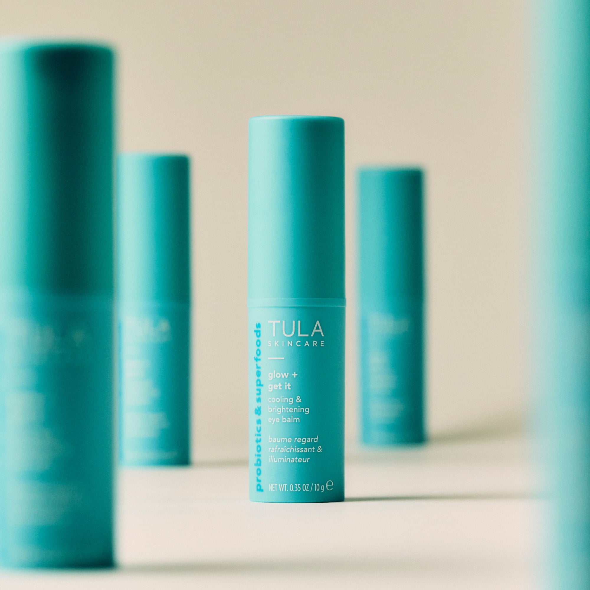 TULA Skin Care Glow & Get It Cooling & Brightening Eye Balm, 0.35 oz