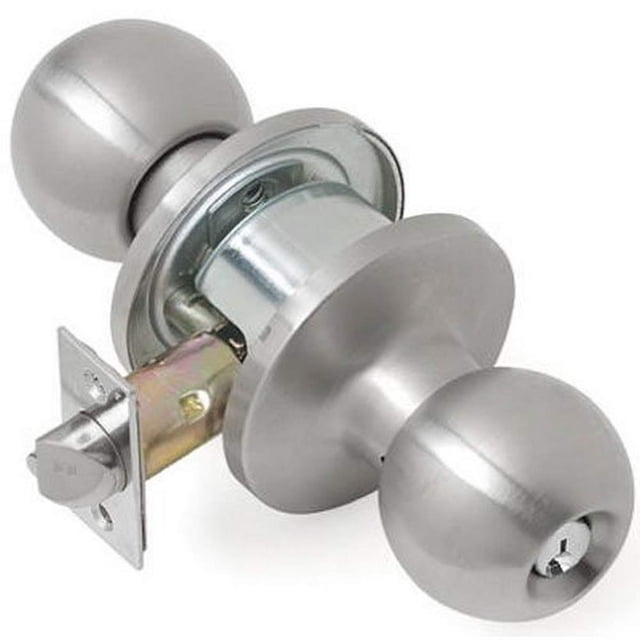 Pomo de puerta Tell CL101704, ligero, comercial, satinado