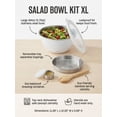 thumbnail image 2 of S'well XL Stainless Salad Bowl Kit Angel Food, White, 2 of 19