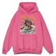 thumbnail image 3 of Sudadera con capucha estilo retro desgastado con diseño de fideos de sushi Ukiyo-I para hombre, ropa de calle de moda de gran tamaño, 100 % algodón, ropa informal holgada, 3 of 4