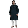 thumbnail image 1 of AtasiÂ&nbsp;Men's Henley Welt PocketÂ&nbsp;LongÂ&nbsp;KurtaÂ&nbsp;Solid Indian Ethnic Wear Clothing ForÂ&nbsp;Men's, 1 of 7
