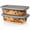 2pcs Baking Pan, variant on 1/2 Packs 60.87oz/1.9Qt Rectangular Glass Baking Dish with Lid & Handles, Airtight Oven/Microwave Safe Bread Cake Loaf Pan & Storage Container