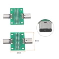thumbnail image 2 of Adaptador de placa de prueba PCB USB 3.1 tipo C macho a hembra de 2 piezas con conector de cabezal de pin, 2 of 4